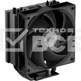 Кулер для процессора PCCooler RT500 BK (240W, 4-pin PWM, LED temp., 152мм, Al/Cu, 5x6мм, 1x120мм, 73.32CFM, 34.9dBA, 2200RPM, S: 1851/1700/1200/115X, AM5/AM4, черный)