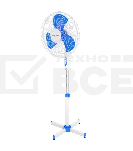 Вентилятор напольный Maxvi FS1645 white-blue