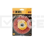 Щетка для УШМ Denzel 125 мм, плоская, нейлоновая щетина, посадка 22,2 мм, фото5