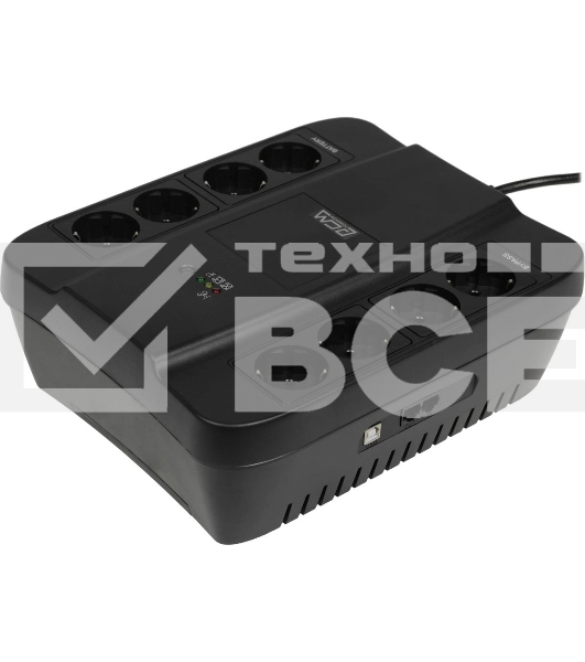 Источник бесперебойного питания Powercom SPD-1000U 550Вт 1000ВА черный