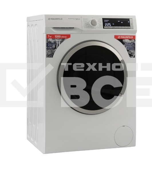 Стиральная машина с инвертором и паром MAUNFELD MFWM127WH200 ST INVERTER SLIM