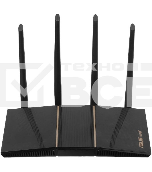 Роутер беспроводной Asus RT-AX57 AX3000 10/100/1000BASE-TX черный