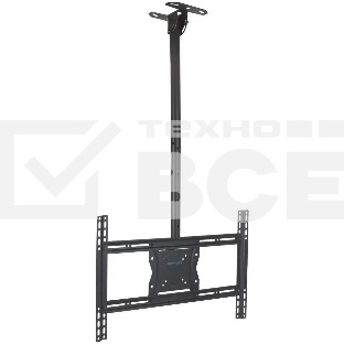 Кронштейн для телевизора Kromax COBRA-4 черный, 15'-75' макс. 65 кг, потолочный, поворот и наклон