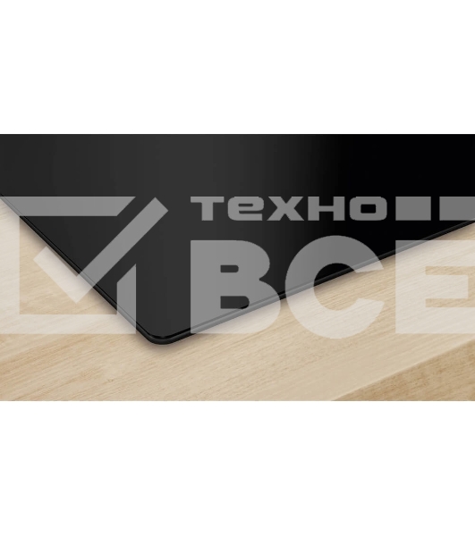 Индукционная варочная панель Bosch PIF61RHB1E 60 см, индукция, скошенные края, сенсорное управление, черный