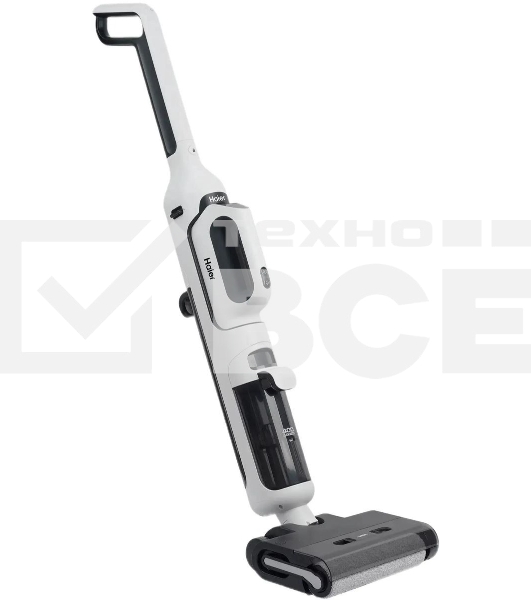 Пылесос вертикальный моющий Haier HWND Q1 белый/черный, питание от аккумулятора, 150 Вт, уборка сухая/влажная, пылесборник 0.4 л