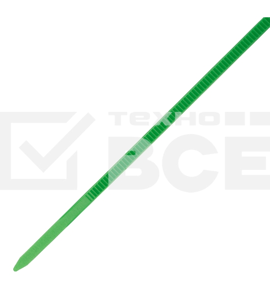 Хомуты Сибртех 150 х 2,5 мм, пластиковые, зеленые, 100 шт.