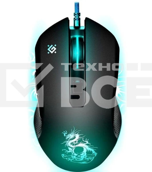 Мышь проводная Defender Sky Dragon GM-090L черный, 3200 dpi, USB, кнопки - 6