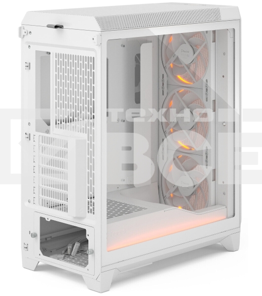 Корпус Fractal Design Meshify 3 XL White Ambience Pro RGB TG Clear Tint, Midi-Tower, белый, 3 x 140 мм