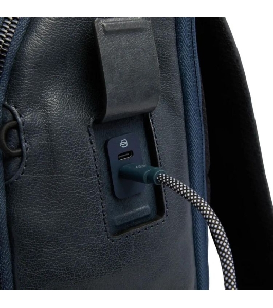 Рюкзак мужской Piquadro Solm CA7023S141BM/AV серо-голубой кожа