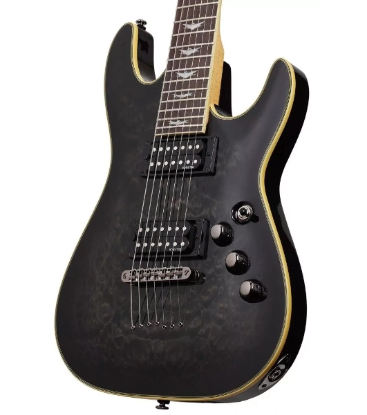 Электрогитара SCHECTER OMEN EXTREME-7 STBLK - электрогитара 7-струнная, STBLK