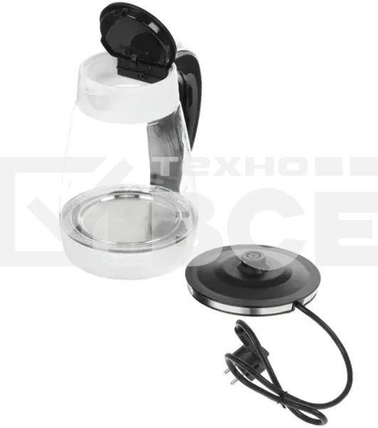 Чайник POLARIS PWK 1704CGL белый-черный