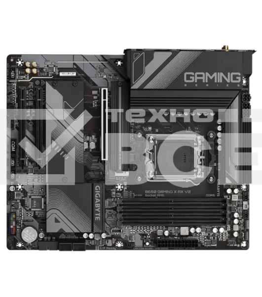 Материнская плата Gigabyte B650 GAMING X AX V2, AM5, AMD B650, 4xDDR5, 4xSATA, 3xM.2, 1xPCI-E 4.0 x16, 2xPCI-E 3.0 x1, 1xUSB-A 3.2 Gen 2, 3xUSB-A 3.2 Gen 1, 1xUSB-C 3.2 Gen 2, 1x 2.5Gb LAN, 3x3.5 мм, 7.1, ATX