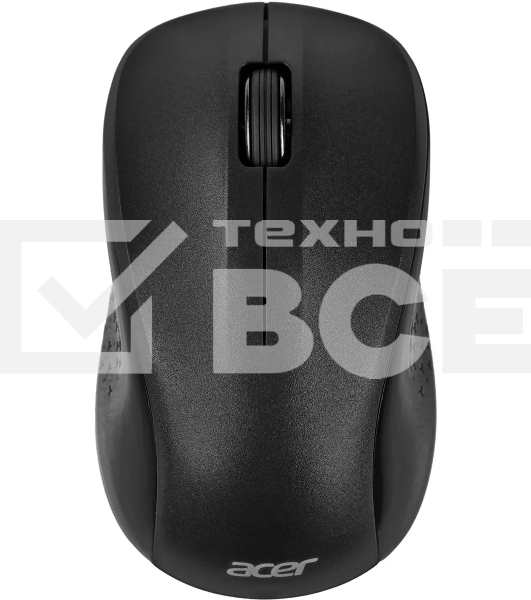 Мышь беспроводная Acer OMR302 черный, 1200 dpi, радиоканал, USB, кнопки - 3