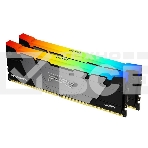 Оперативная память Kingston Fury Renegade, DDR4, 16GB (2x8GB), 3600MHz, CL16, с радиаторами, RGB, серый/черный, фото4
