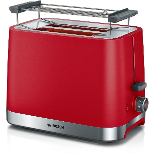 Тостер Bosch TAT4M224 красный, 970 Вт, 2 слота