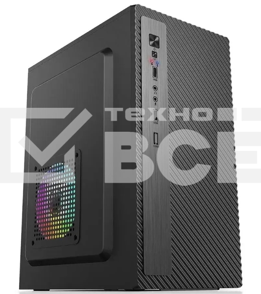 Компьютерный корпус Accord Entry ACC-2053B черный без БП mATX 1x80mm 1x120mm 2xUSB2.0 audio