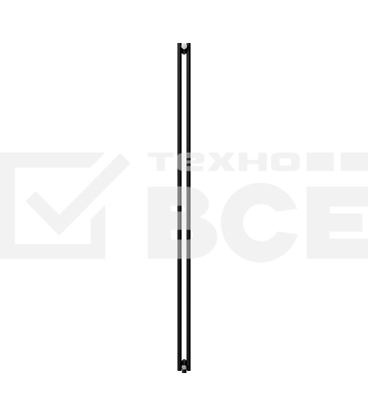 Дизайн-радиатор Royal Thermo Shift R22 VC2180 - 10 секц. RAL9005m