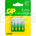 Батарея GP Extra Alkaline 24AXA21-2CRSBC4 AAA (4шт) блистер, фото 1
