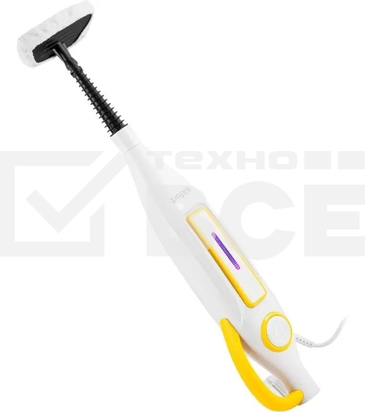 Швабра паровая Kitfort КТ-1097 1250Вт белый/желтый