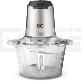 Измельчитель BQ CH2003 Black-Steel. Мощность:600 Вт Стеклянная чаша 2л