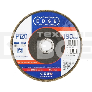 Круг лепестковый торцевой Edge by Patriot 180мм*22,23мм*P120