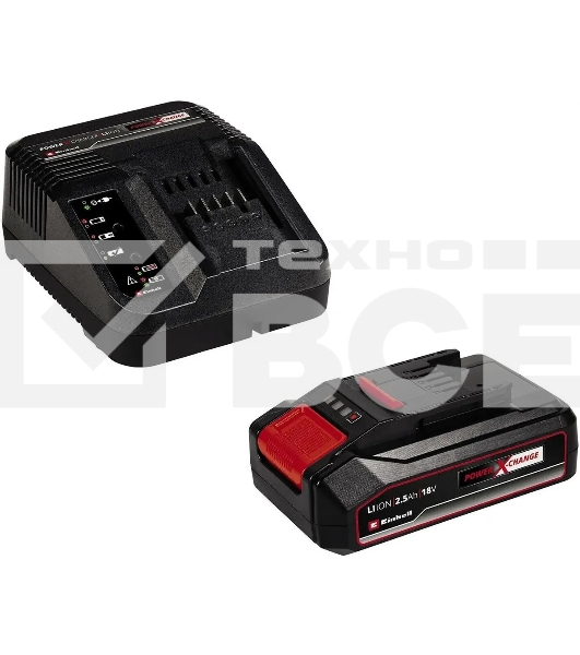 Комплект Einhell 18V 2,5Ah PXC Starter Kit (4512097) Устройство зарядное + аккумулятор