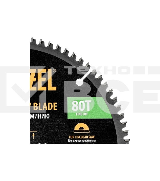 Пильный диск по алюминию Denzel ф210 х 30 мм, 80 зубьев 733787