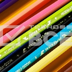 Карандаши цветные Deli EC126-24 Super Wings, шестигранный профиль, пластик коробка с европодвесом (24шт), фото3