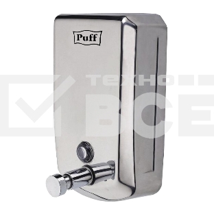 Дозатор для жидкого мыла из нерж. стали puff-8708, хром, 800 мл, с ключом, 19х12х12 см