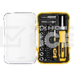 Набор прецизионных отвертокDeli DL3565 65 предметов Материал бит Cr-v. Пластиковый кейс., фото 1