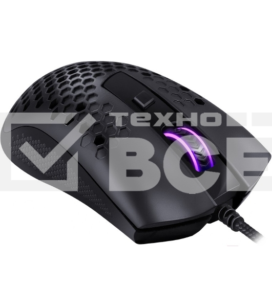 Мышь проводная REDRAGON Storm Basic чёрный, 12400 dpi, USB, кнопки - 5