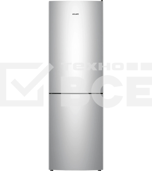 Холодильник Atlant XM-4621-181 серебристый двухкамерный 205/119л морозилка снизу