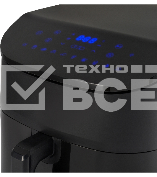 Аэрогриль Hyundai HYF-5457 черный, 3000 Вт, 8 л, сенсор, 11 программ