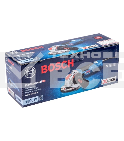 Угловая шлифовальная машина (болгарка) Bosch GWX 19-125 S (06017C8002) X-lock ушм