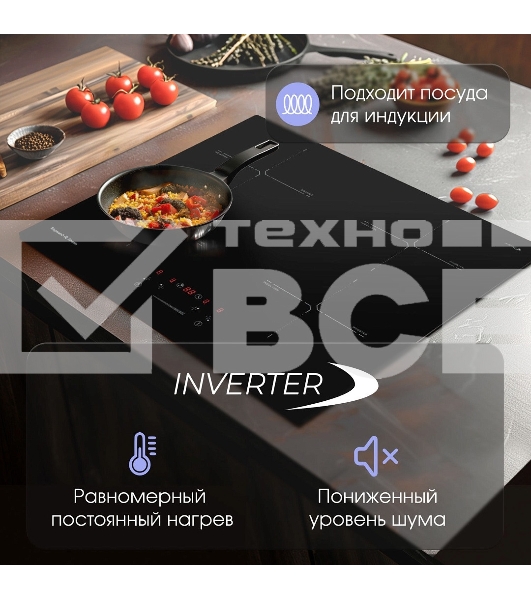 Индукционная варочная панель Zigmund & Shtain CI 60.6 B черный