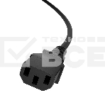 Кабель питания удлинитель GCR PROF С13 - С14, 3*1,0 мм, 5.0m, черный, фото2