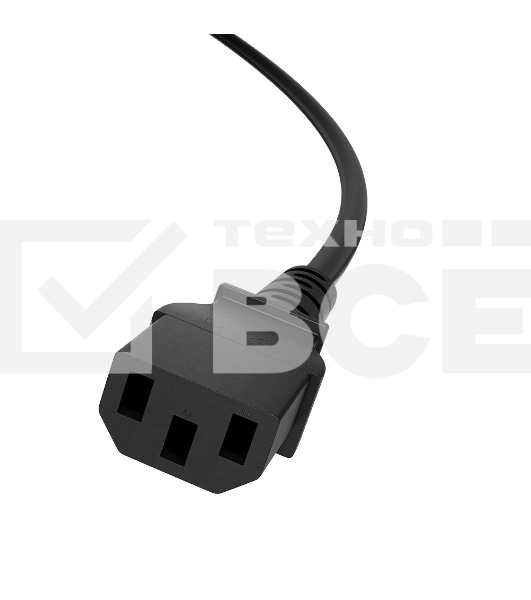 Кабель питания удлинитель GCR PROF С13 - С14, 3*1,0 мм, 5.0m, черный