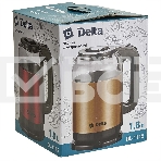 Чайник электрический DELTA DL-1115 золотой, фото2