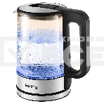 Чайник электрический Korting KWK 0903 G объем 1.7 л, материал: стекло, механическое управление, фильтр от накипи, 5 температурных режимов, автоотключение, поддержание температуры, фото3