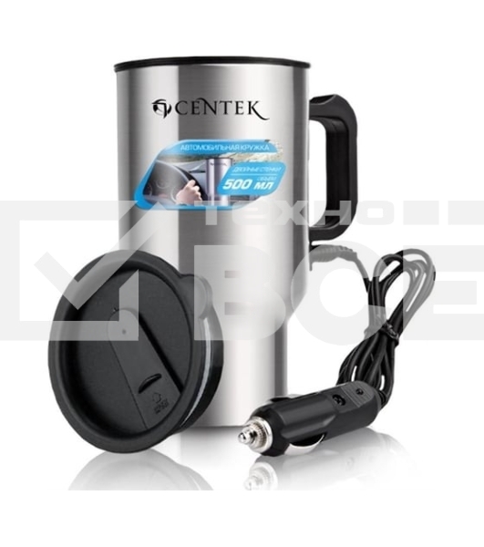 Автомобильная Centek CT-0090 35 Вт, 500 мл, сталь, работа от прикуривателя, гермет. крышка