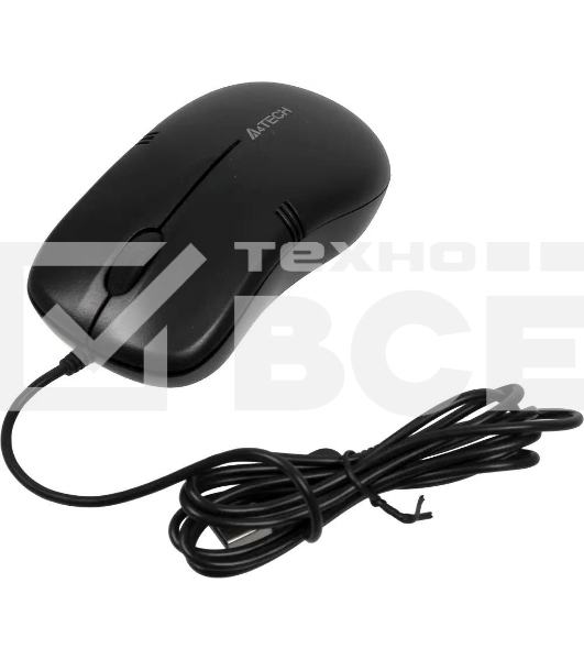 Мышь проводная A4Tech OP-560NU черный, 1200 dpi, USB, кнопки - 3
