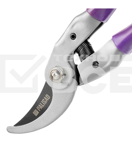 Секатор прямого реза Palisad BASE 225 мм, металлические рукоятки, ПВХ оболочка