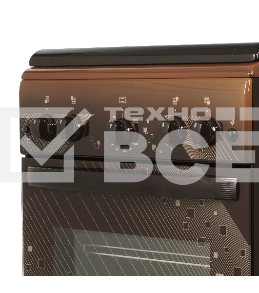 Плита газовая Gefest ПГ 5100-02 0310 коричневый, конфорок 4 шт, духовка 52 л, 50 см x 85 см x 58.5 см