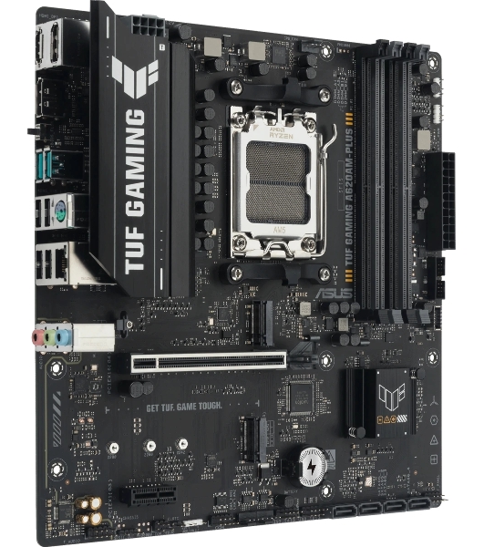 Материнская плата ASUS TUF GAMING A620M-A PLUS, AM5, AMD A620A, 4xDDR5, 4xSATA, 2xM.2, 1xPCIe 4.0 x16, 1xPCIe 3.0 x1, 1xHDMI, 2xDP, 1x2.5Gb LAN, 2xUSB-A 10Gbps, 4xUSB-A 2.0, 3x3.5 мм, 7.1, mATX