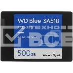 Накопитель SSD WD Blue SA510 WDS500G3B0A, 500GB, SATA III, 2.5