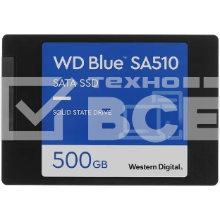 Накопитель SSD WD Blue SA510 WDS500G3B0A, 500GB, SATA III, 2.5