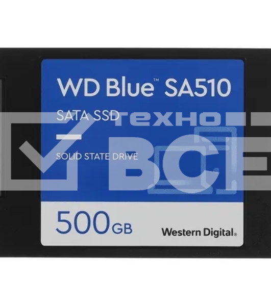 Накопитель SSD WD Blue SA510 WDS500G3B0A, 500GB, SATA III, 2.5