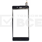 Сенсорное стекло (тачскрин) для Huawei P8 Lite, черное, фото2