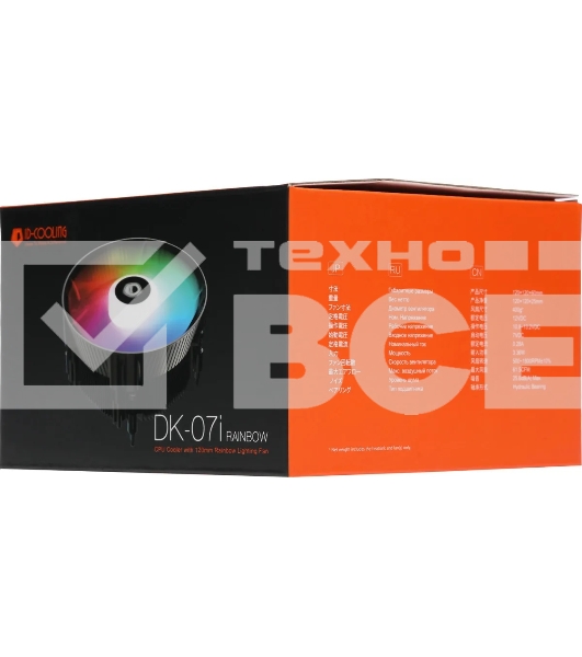 Кулер ID-Cooling DK-07i RAINBOW черный 120мм алюминий 1800rpm 26db 4-pin 125W 60мм