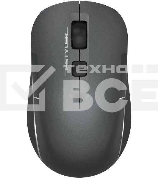 Мышь беспроводная A4Tech Fstyler FB26CS Air2 серый/черный, 2000 dpi, радиоканал, Bluetooth, USB, кнопки - 4